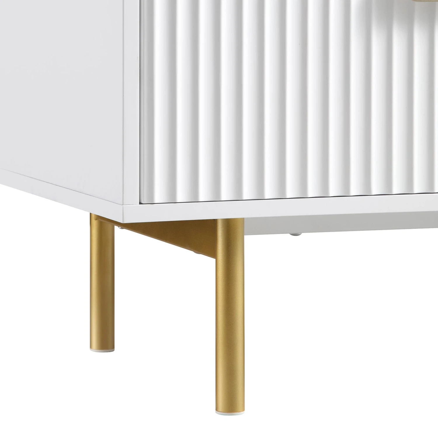 Richmond Ridged Wide Chest Of 6 Drawers, Matte White 14 Richmond Ridged Wide Chest Of 6 Drawers, Matte White - Image 12