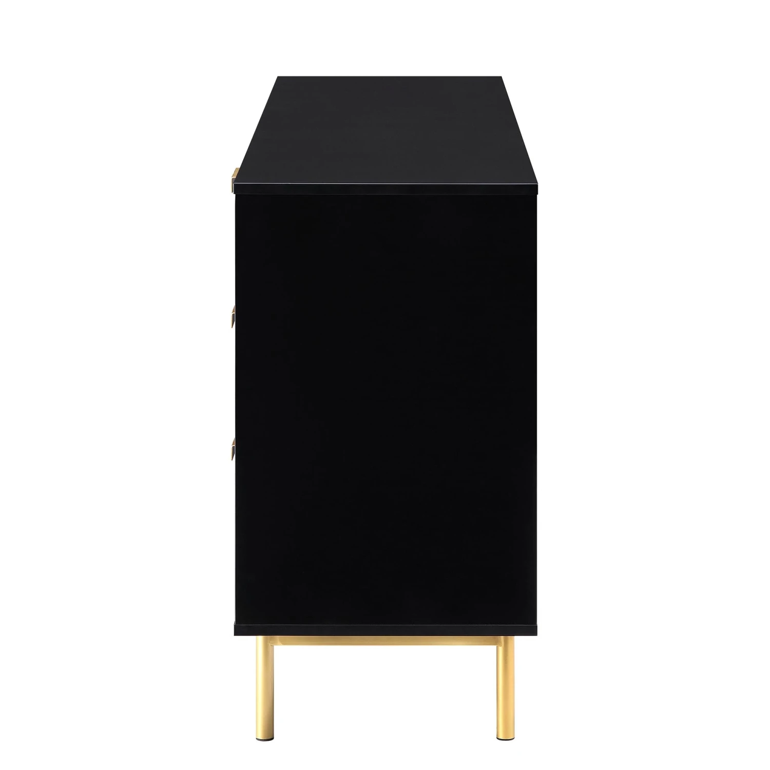 Richmond Ridged Large Sideboard, Matte Black 8 Richmond Ridged Large Sideboard, Matte Black - Image 7