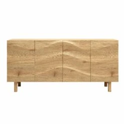 Moriko Extra Wide 4 Door Sideboard, 160 Cm -FINZ Furniture Shop BSD 110 OAK WB1