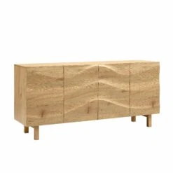 Moriko Extra Wide 4 Door Sideboard, 160 Cm -FINZ Furniture Shop BSD 110 OAK WB2
