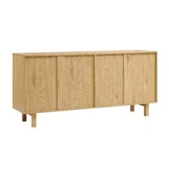 Moriko Extra Wide 4 Door Sideboard, 160 Cm -FINZ Furniture Shop BSD 110 OAK WB5
