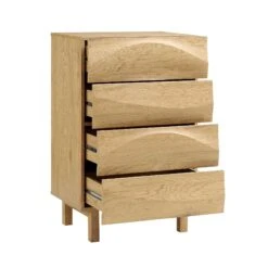 Moriko Chest Of 4 Drawers -FINZ Furniture Shop BSD 112 OAK WB3