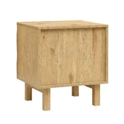 Moriko 2 Drawer Bedside Table -FINZ Furniture Shop BSD 113 OAK WB5