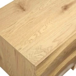 Moriko 2 Drawer Bedside Table -FINZ Furniture Shop BSD 113 OAK detail2