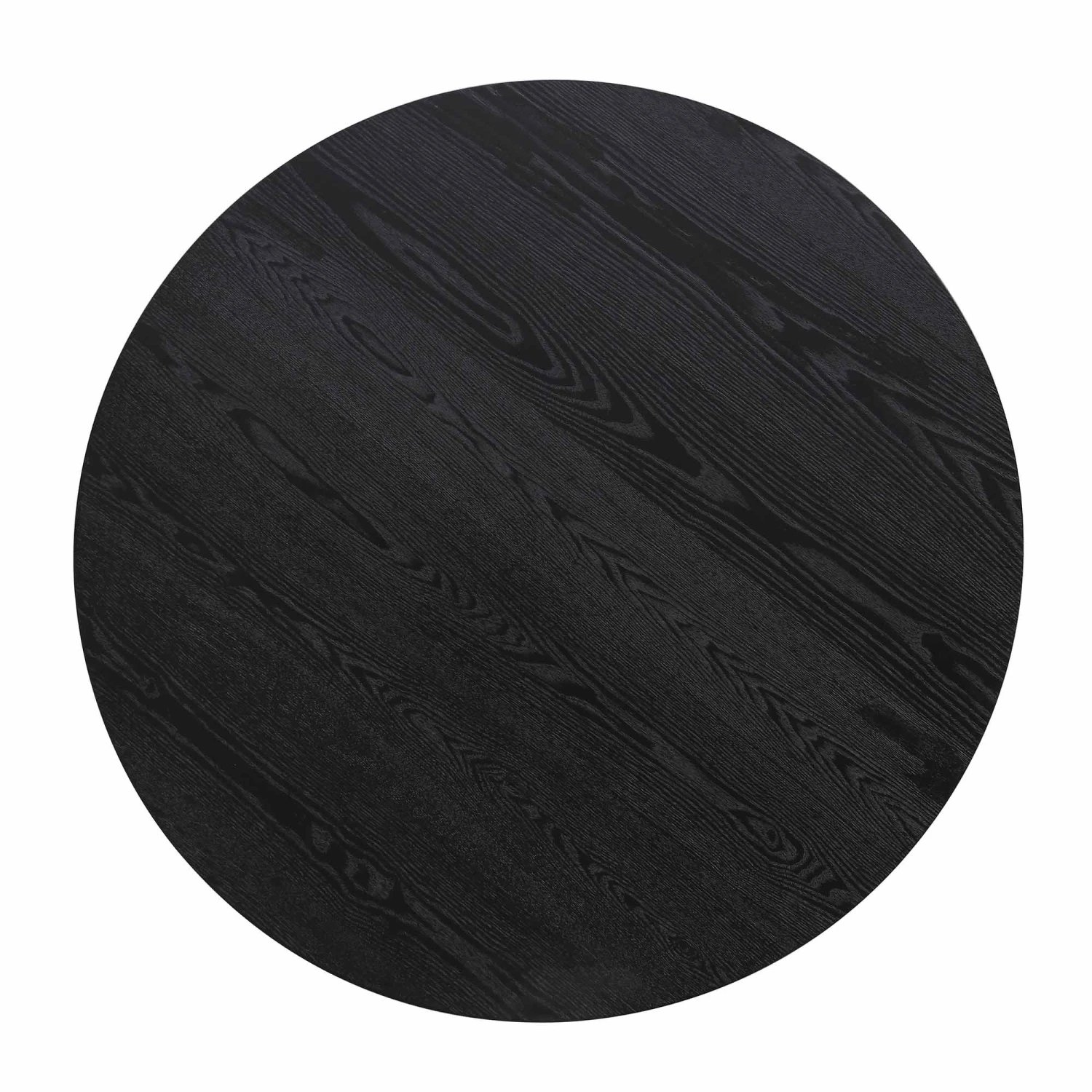 Maru Round Oak Pedestal Dining Table, Black 8 Maru Round Oak Pedestal Dining Table, Black - Image 6