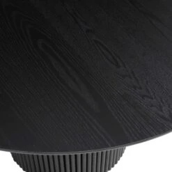 Maru Round Oak Pedestal Dining Table, Black 20 Maru Round Oak Pedestal Dining Table, Black -FINZ Furniture Shop BSD 134 BLACK detail3