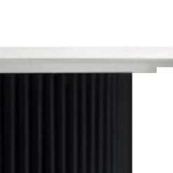 Maru Ceramic Top Black Pedestal Round Dining Table -FINZ Furniture Shop BSD 137 BLACK detail3