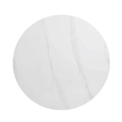 Maru Ceramic Top Silver Oak Pedestal Round Dining Table -FINZ Furniture Shop BSD 137 SILK WB3