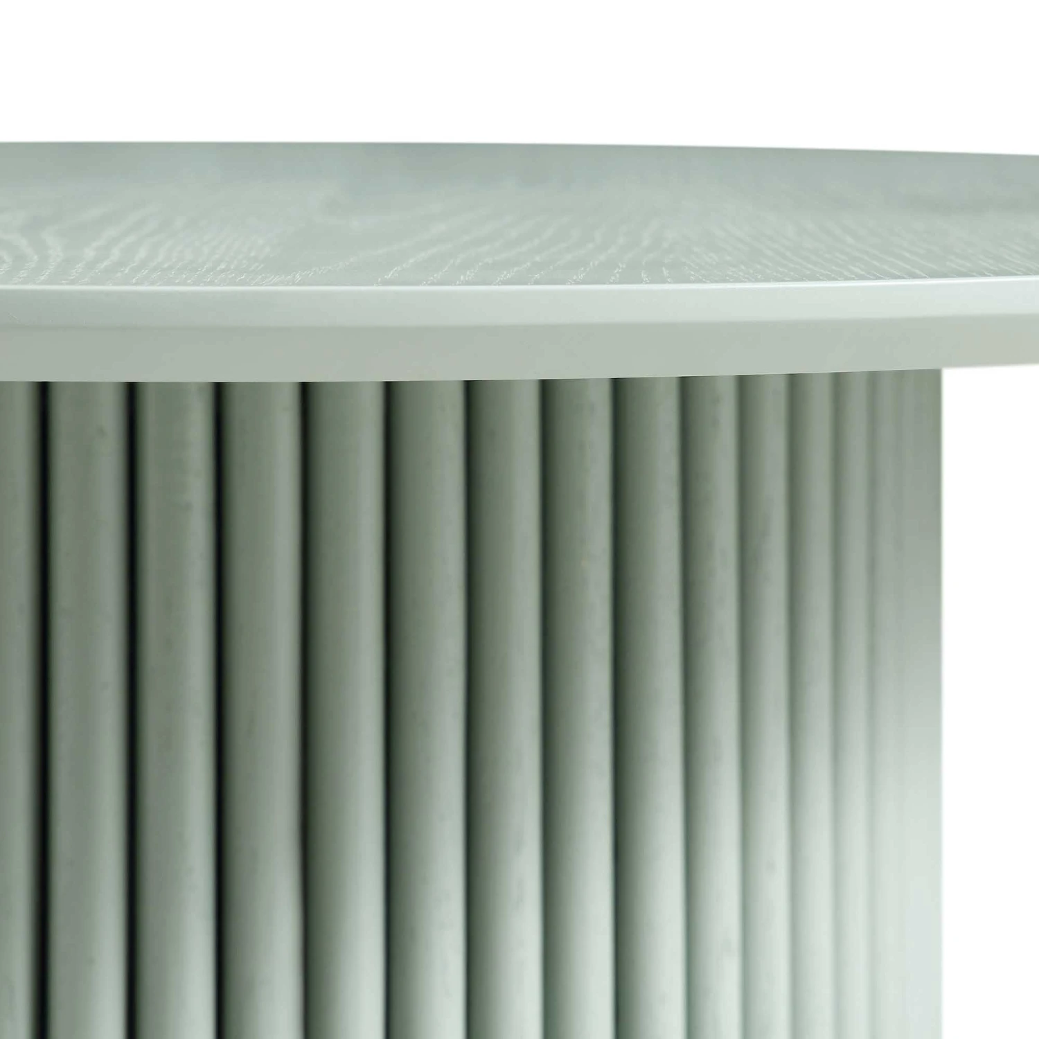 Maru Round Oak Pedestal Coffee Table, Sage Green 9 Maru Round Oak Pedestal Coffee Table, Sage Green - Image 7