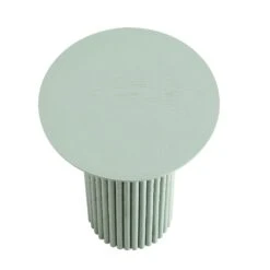 Maru Oak Round Side Table, Sage Green -FINZ Furniture Shop BSD 139 SAGE WB2