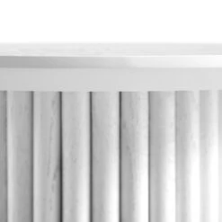 Maru Oak Round Side Table, Washed White -FINZ Furniture Shop BSD 139 WHITE detail2