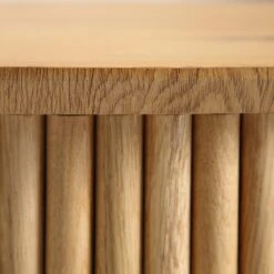 Maru Oak Round Coffee Table With Storage, Oak -FINZ Furniture Shop BSD 140 OAK detail5