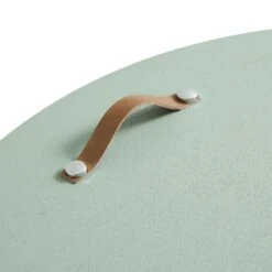 Maru Oak Round Coffee Table With Storage, Sage Green -FINZ Furniture Shop BSD 140 SAGE detail4