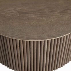 Maru Oak Round Coffee Table With Storage, Silver Oak 21 Maru Oak Round Coffee Table With Storage, Silver Oak -FINZ Furniture Shop BSD 140 SILK detail2