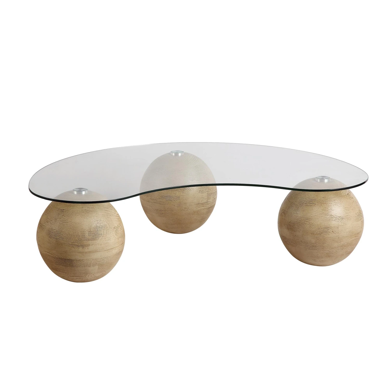 Sveti Curved Glass Coffee Table, Natural 6 Sveti Curved Glass Coffee Table, Natural - Image 4