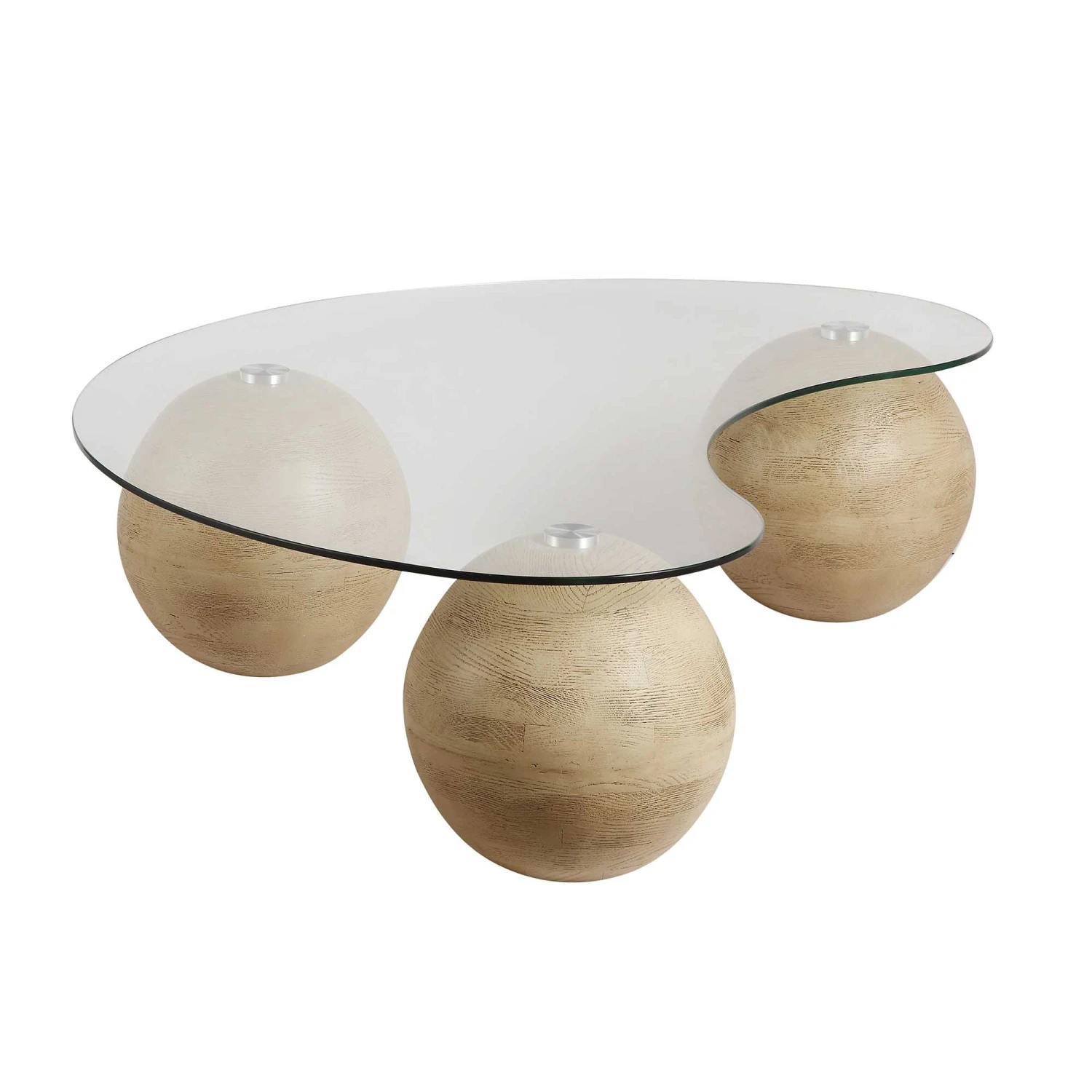 Sveti Curved Glass Coffee Table, Natural 8 Sveti Curved Glass Coffee Table, Natural - Image 6