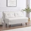 Algo Sofabed With Cushions In Beige Teddy Fabric 2 Seater 1 Algo Sofabed With Cushions In Beige Teddy Fabric 2 Seater -FINZ Furniture Shop D021B BEIGE TEDDY main