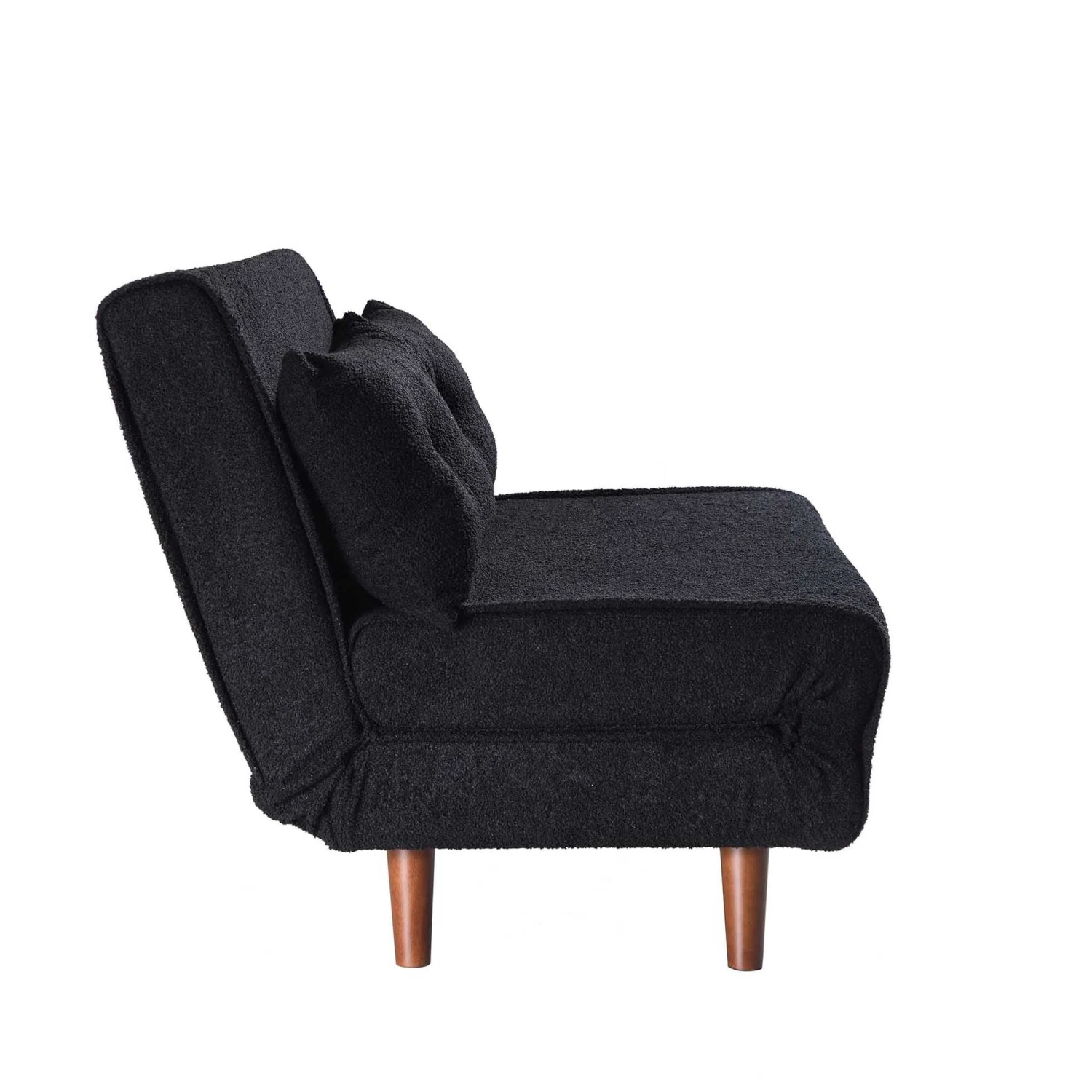 Algo Sofabed With Cushions In Charcoal Teddy Fabric 2 Seater 10 Algo Sofabed With Cushions In Charcoal Teddy Fabric 2 Seater - Image 8