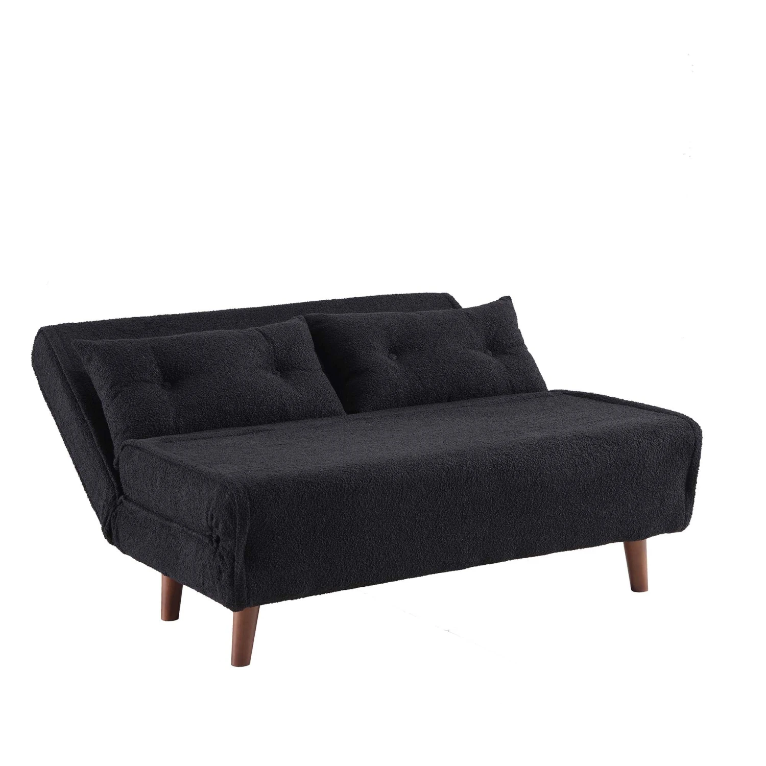 Algo Sofabed With Cushions In Charcoal Teddy Fabric 2 Seater 11 Algo Sofabed With Cushions In Charcoal Teddy Fabric 2 Seater - Image 9