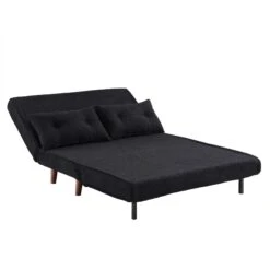 Algo Sofabed With Cushions In Charcoal Teddy Fabric 2 Seater 26 Algo Sofabed With Cushions In Charcoal Teddy Fabric 2 Seater -FINZ Furniture Shop D021B CHARCOAL TEDDY WB5