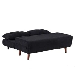 Algo Sofabed With Cushions In Charcoal Teddy Fabric 2 Seater 28 Algo Sofabed With Cushions In Charcoal Teddy Fabric 2 Seater -FINZ Furniture Shop D021B CHARCOAL TEDDY WB7