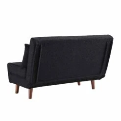 Algo Sofabed With Cushions In Charcoal Teddy Fabric 2 Seater 29 Algo Sofabed With Cushions In Charcoal Teddy Fabric 2 Seater -FINZ Furniture Shop D021B CHARCOAL TEDDY WB8