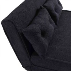 Algo Sofabed With Cushions In Charcoal Teddy Fabric 2 Seater 30 Algo Sofabed With Cushions In Charcoal Teddy Fabric 2 Seater -FINZ Furniture Shop D021B CHARCOAL TEDDY detail1