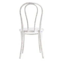 Camille Elm Wood And Rattan Bentwood Dining Chair, Distressed White 20 Camille Elm Wood And Rattan Bentwood Dining Chair, Distressed White -FINZ Furniture Shop DCH 002 WASHWHITE WB6