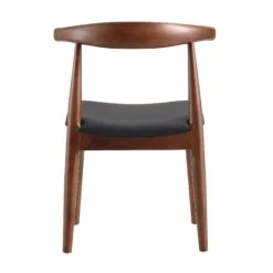 Arley Set Of 2 Beech Wood Dining Chairs, Walnut And Black 22 Arley Set Of 2 Beech Wood Dining Chairs, Walnut And Black -FINZ Furniture Shop DCH 007 WALNUT BLACKPU 2P WB6