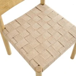 Ditton Set Of 2 Elm Wood And Jute Dining Chairs, Natural 22 Ditton Set Of 2 Elm Wood And Jute Dining Chairs, Natural -FINZ Furniture Shop DCH 086 NAT 2P detail2