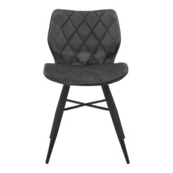 Set Of 2 Ampney Velvet Diamond Stitch Dining Chairs With Metal Legs (Dark Grey Velvet) 14 Set Of 2 Ampney Velvet Diamond Stitch Dining Chairs With Metal Legs (Dark Grey Velvet) -FINZ Furniture Shop DCH 2097 GREY VEL 2P 2