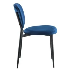 Kelmarsh Set Of 2 Navy Blue Velvet Upholstered Dining Chairs 19 Kelmarsh Set Of 2 Navy Blue Velvet Upholstered Dining Chairs -FINZ Furniture Shop DCH 2128 NAVY VEL 2P WB4