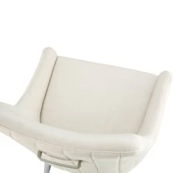 Garnet Set Of 2 Champagne Velvet Upholstered Dining Chairs With Back Handle -FINZ Furniture Shop DCH 2141 CHAMP VEL 2P detail2