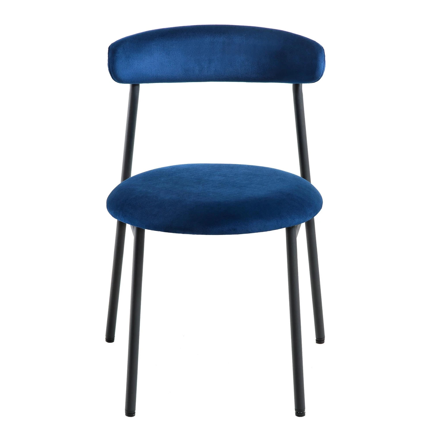 Donna Set Of 2 Navy Blue Velvet Dining Chairs 5 Donna Set Of 2 Navy Blue Velvet Dining Chairs - Image 3