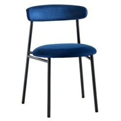 Donna Set Of 2 Navy Blue Velvet Dining Chairs 17 Donna Set Of 2 Navy Blue Velvet Dining Chairs -FINZ Furniture Shop DCH 2149 NAVY VEL 2P WB3