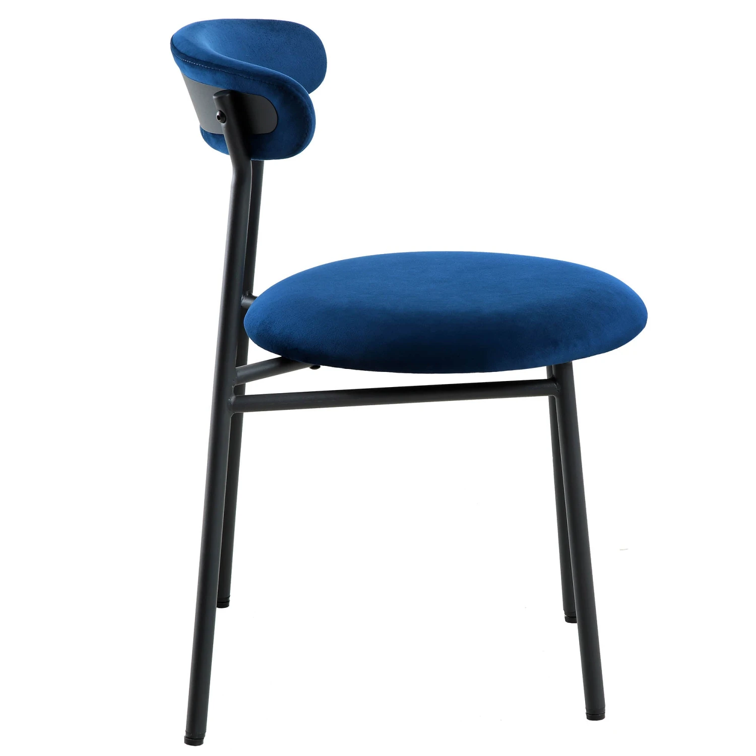 Donna Set Of 2 Navy Blue Velvet Dining Chairs 8 Donna Set Of 2 Navy Blue Velvet Dining Chairs - Image 6