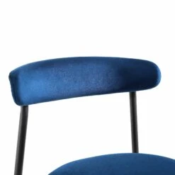 Donna Set Of 2 Navy Blue Velvet Dining Chairs 20 Donna Set Of 2 Navy Blue Velvet Dining Chairs -FINZ Furniture Shop DCH 2149 NAVY VEL 2P detail1