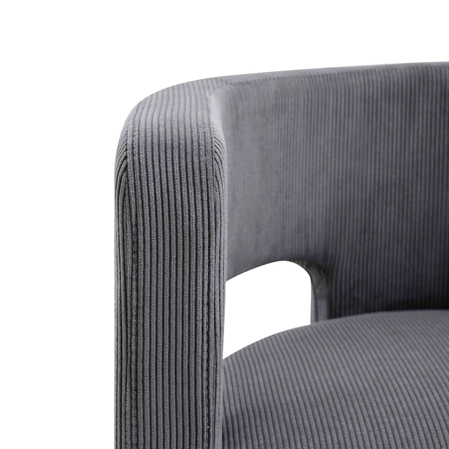 Greenwich Grey Corduroy Dining Chair 12 Greenwich Grey Corduroy Dining Chair - Image 10