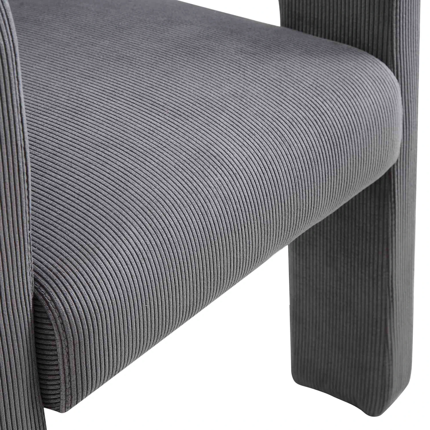 Greenwich Grey Corduroy Dining Chair 13 Greenwich Grey Corduroy Dining Chair - Image 11
