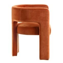 Greenwich Rust Velvet Dining Chair 18 Greenwich Rust Velvet Dining Chair -FINZ Furniture Shop DCH 2159 RUST VEL WB3