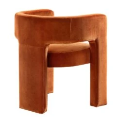 Greenwich Rust Velvet Dining Chair 19 Greenwich Rust Velvet Dining Chair -FINZ Furniture Shop DCH 2159 RUST VEL WB4