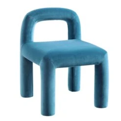 Libby Air Force Blue Velvet Dining Chair -FINZ Furniture Shop DCH 2160 PETROL VEL WB2
