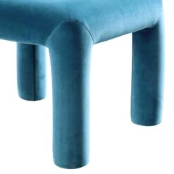 Libby Air Force Blue Velvet Dining Chair -FINZ Furniture Shop DCH 2160 PETROL VEL detail3