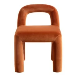 Libby Rust Velvet Dining Chair -FINZ Furniture Shop DCH 2160 RUST VEL WB1