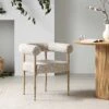 Fulbourn Taupe Boucle Dining Chair With Natural Wood Effect Legs 2 Fulbourn Taupe Boucle Dining Chair With Natural Wood Effect Legs -FINZ Furniture Shop DCH 2162 TAUPE BOUCLE NAT main