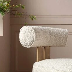 Ophelia Ecru Boucle Dining Chair -FINZ Furniture Shop DCH 2187 ECRU BOU scene2