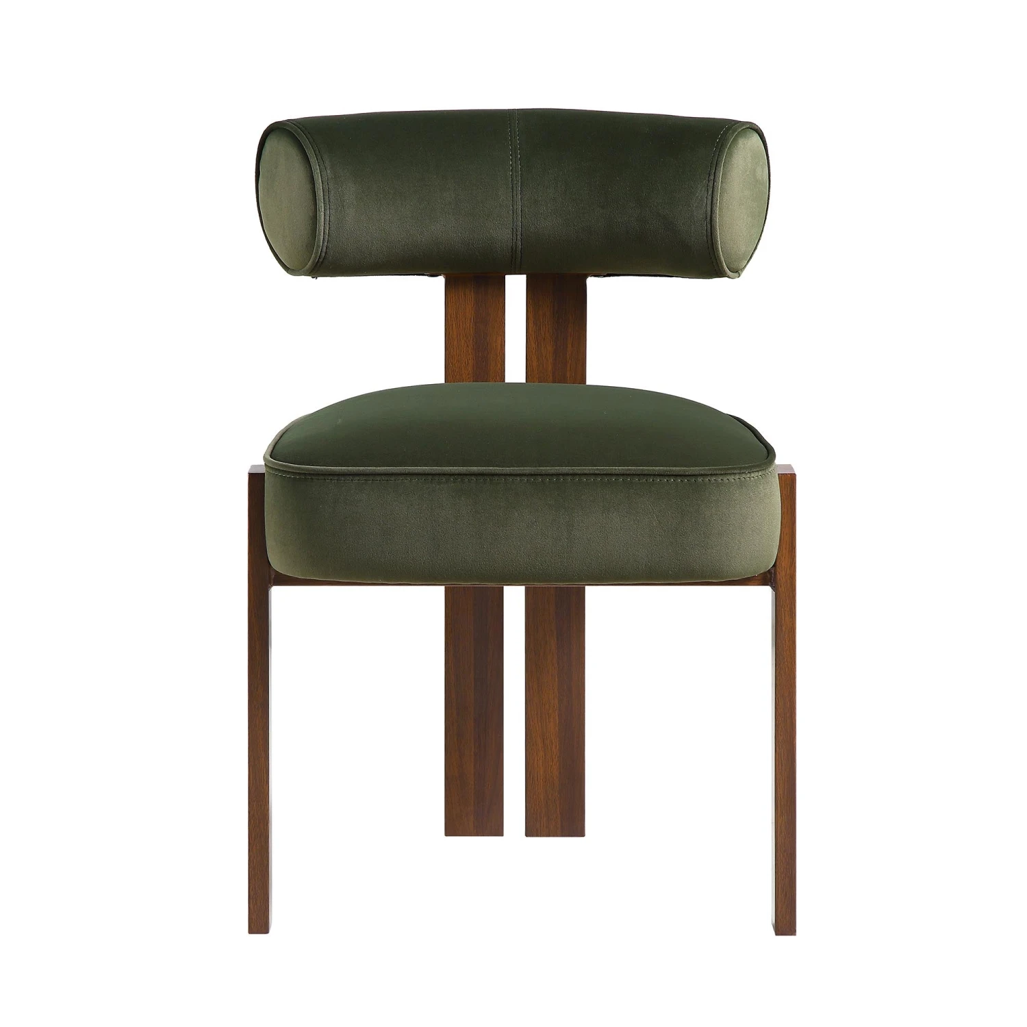 Ophelia Moss Green Velvet Dining Chair 6 Ophelia Moss Green Velvet Dining Chair - Image 4