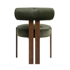 Ophelia Moss Green Velvet Dining Chair 25 Ophelia Moss Green Velvet Dining Chair -FINZ Furniture Shop DCH 2187 MOSS VEL WALN WB5