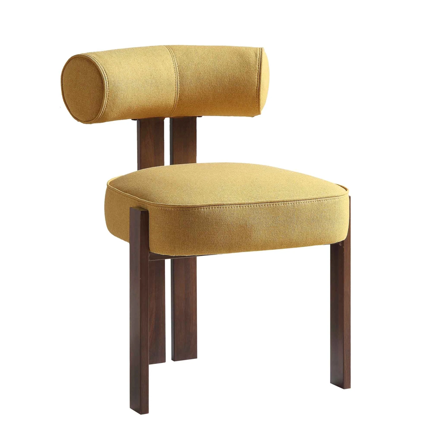 Ophelia Honey Gold Fabric Dining Chair 8 Ophelia Honey Gold Fabric Dining Chair - Image 6