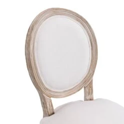 Lainston Set Of 2 Classic Limewashed Wooden Dining Chairs, Beige -FINZ Furniture Shop DCH 88 BEIGE 2P detail1